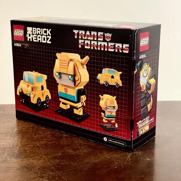 NEW LEGO 40804 BrickHeadz Transformers BumbleBee Robot & Vehicle NIB in Hand - Picture 6 of 10